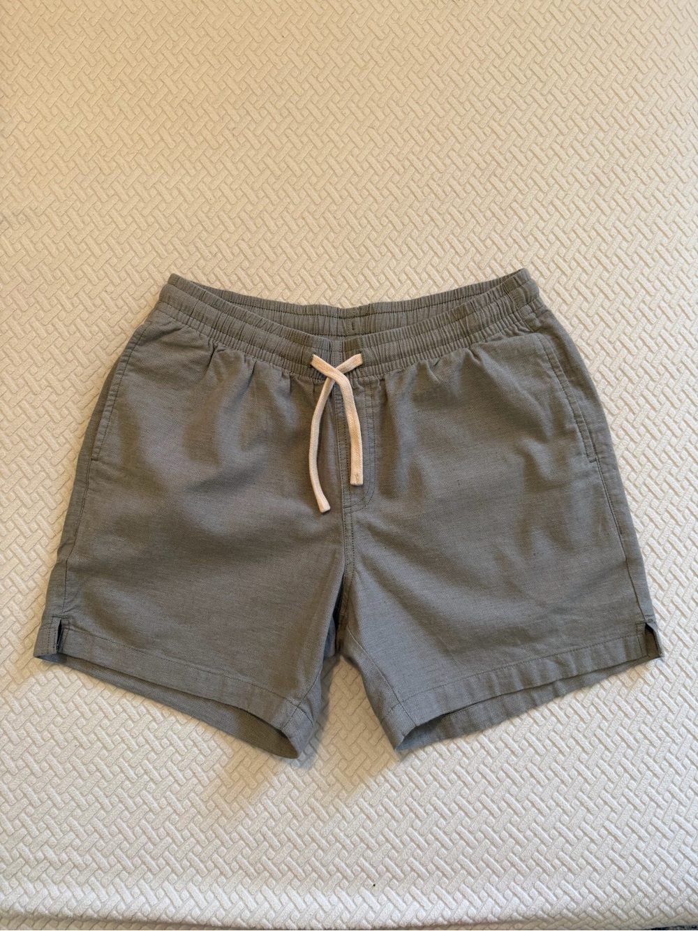 BearBottom Men’s Stretch Linen Shorts Medium 5.5” Fern (Washed)